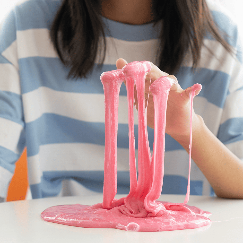 Kids at a slime birthday party