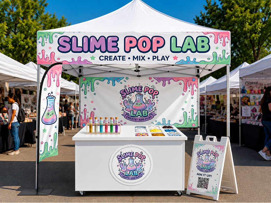 Kids enjoying hands-on slime making